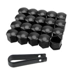 20pcs Universal Lug Nut Covers for Automotive Wheel Hubs Tire Cap Modification Accessories Dust-Proof Rust-Proof Durable Stylish