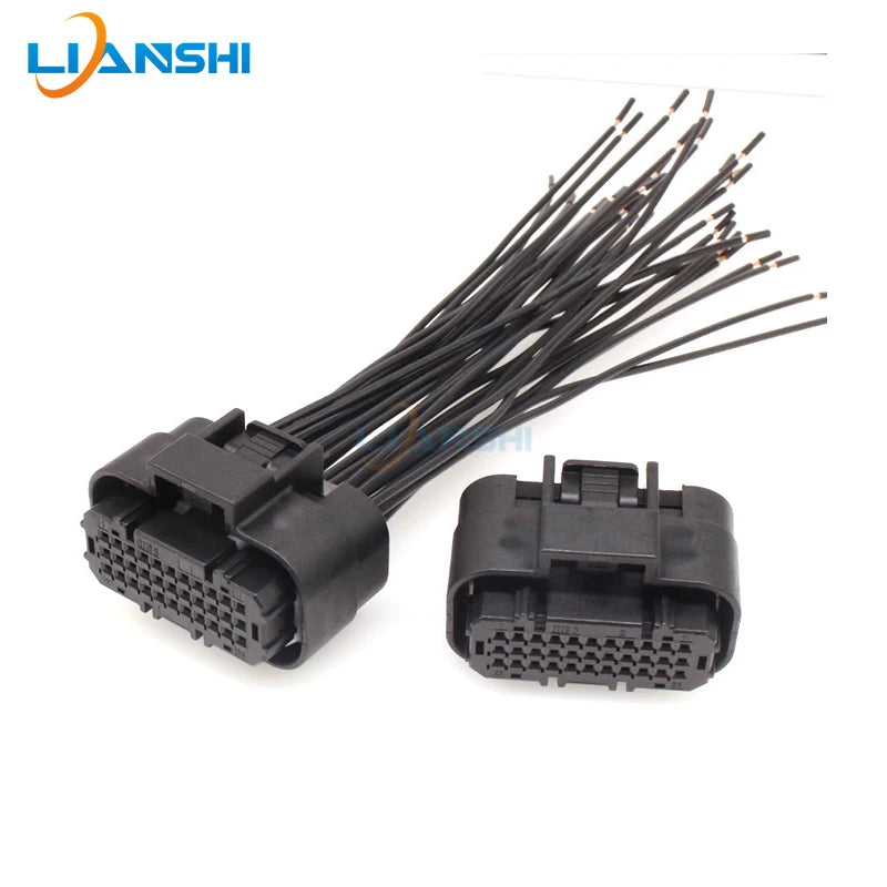 DJ7332Y-0.6-21 waterproof 33-hole ECU connector 1554461-2 car male and female plug 1554461-1