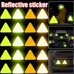 1-4Pcs Safety Reflective Sign Board Reflective Sticker Warning Triangle Warning Reflector Truck Stop Warn Sign Plate Rear Light
