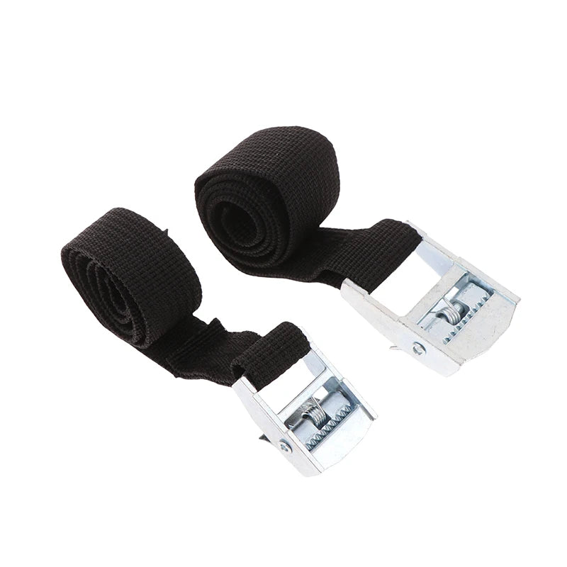 Buckle Tie-Down Belt Cargo Lashing Straps For Car Motorcycle Bike With Metal Buckle Tow Rope Strong Ratchet Belt For Luggage Bag