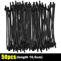 100/10pcs Nylon Self Locking Zip Tie Car Engine Bay Wiring Loom Retainer Clip Screw Mount Fastener Universal Car Wire Management