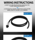 1PCS GX16 Auto Waterproof Connectors 2-10 Pins with Power Cable Line Socket Plug—Suitable for Industrial Machinery and Equipment