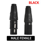 4/10/20PCS Gold-Plated 3-Pin XLR Male to Female Adapter, Balanced Audio Mic Connector for Microphone, Mixer, Speaker, Studio