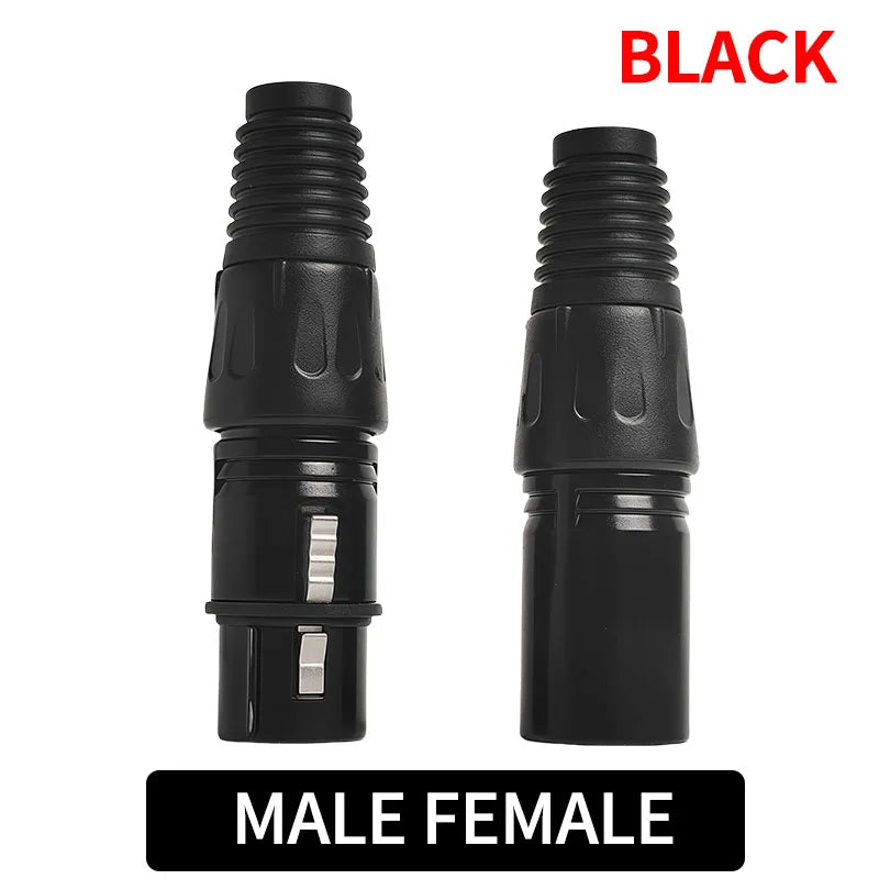 4/10/20PCS 3-Pin XLR Male to Female Adapter, Balanced Audio Connector for Microphone, Mixer, Speaker, Studio Sound Equipment