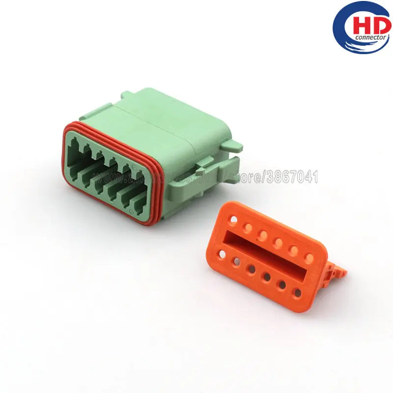 12pin auto waterproof electric plastic wire harness connector DT06-12SC