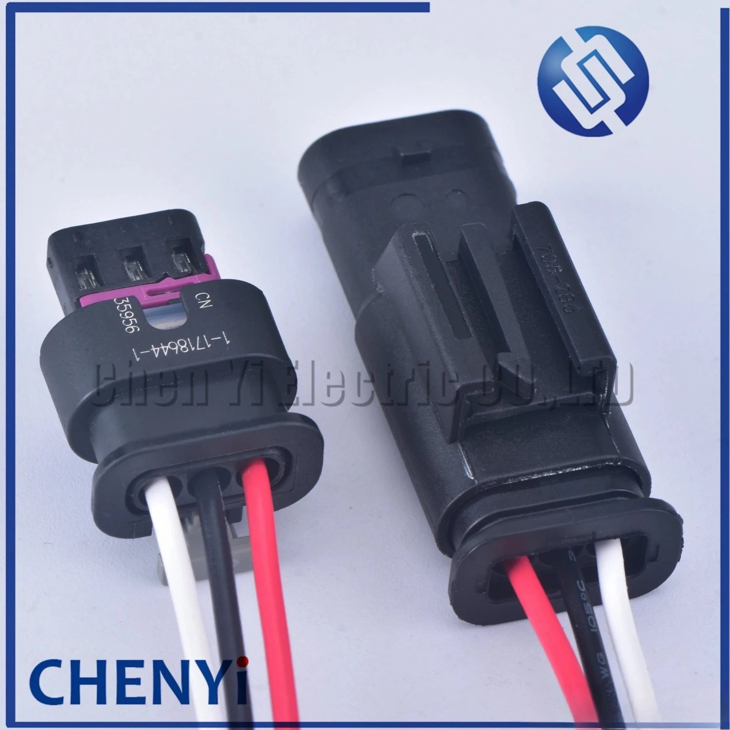 3 Pin PDC Parking Sensor Plug Connector For PASSAT A1 A3 A4 A6 A7 Q5 Q7 R8 4F0973703 1718653-1 4F0 973 703 With 15cm wire
