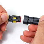 10 Pairs 2Pin Way Wire Harness Waterproof Electrical Auto Connector Male Female Car Plug Connector for Car Motorcycle Truck