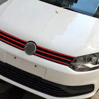 Car Front Hood Reflective Sticker Grille Moulding Red Decoration Strip Sticker Waterproof Car Exterior Reflective Sticker Decals