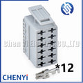 12 Pin Automotive connector Instrument panel rocker switch plug 589.790 589790 For GENLYON C100 C500 GENERATION