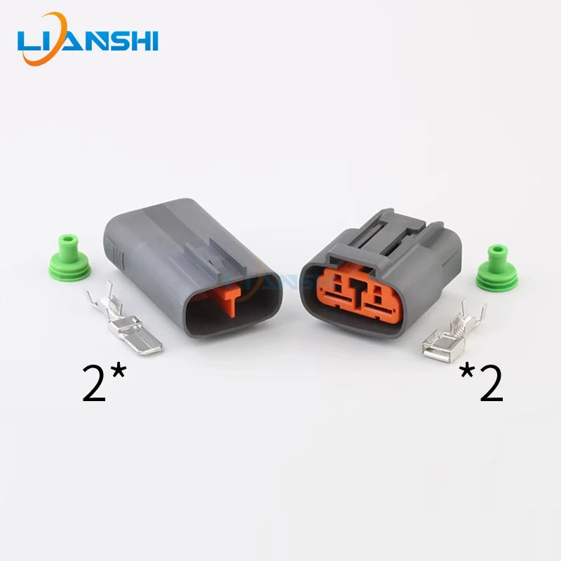 6195-0060/6195-0057 is suitable for automotive high-current 2p waterproof wiring harness connector DJ7021B-7.8-11
