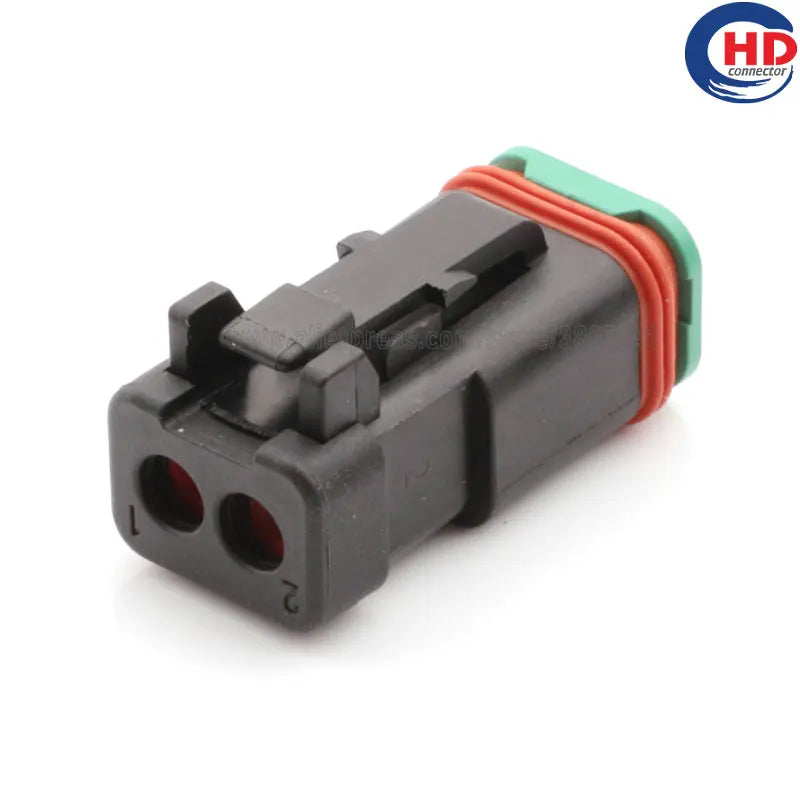 2pin auto waterproof electric plastic wire harness connector DT06-2S-CE05