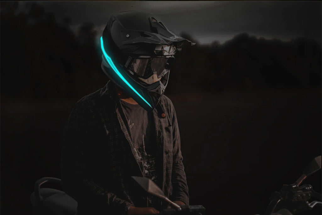 Light Up Your Ride Motorcycle LED Warning Strip with Multicolor Reflective Lights Light Film DIY Helmet Strip Accessories