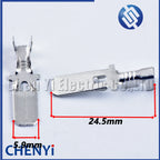 50 Pcs H62 Brass Tinned auto connector wire crimp loose pin loose terminals ST740253-3 8230-4040 8230-4050 8230-4060 DJ6118-6.3B