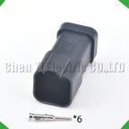 6-Pin Connector Black series Connector Waterproof Socket Deutsch Engineering Vehicle