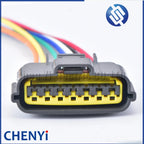 1 set 7 Pin female plastic housing plug wire electric cable automotive waterproof connector 6098-0148 for Nissan with 15cm 18awg
