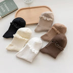 Socks Women's Mid-tude Autumn Fashion Ins Wooden Ear Socks Japanese Pile Pile Socks Preppy Sweet Socks For Women Amagi