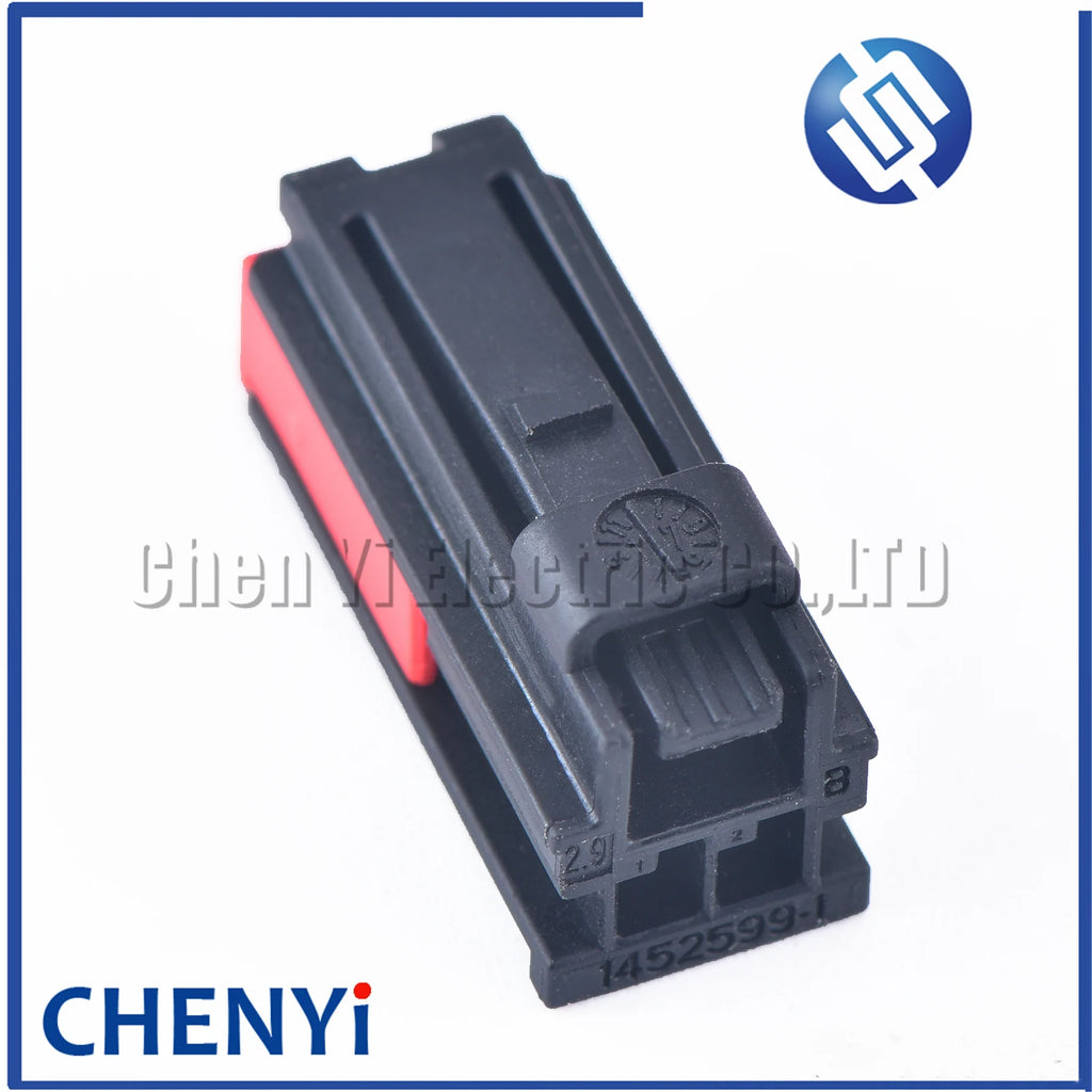 2 Pin female Automobile Cable Harness Connector Unsealed Electric Wire plug Socket With Pins 1452599-1 1452600 For Ford