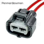 1 Set 2 Pin 4.8mm Car Hydraulic Motor HID Electrical Cable Connectors Female Wire Harness Plug for Toyota 6189-0425