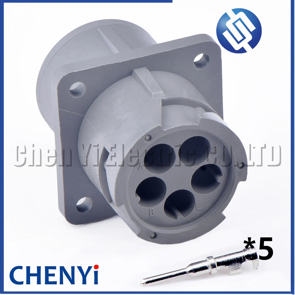 DEUTSCH Gray 5 Pin Waterproof connector HD16-5-16S HD10-5-16P HD10 1.5 Series Flame Retardant diagnosis Plug With pins