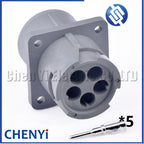 DEUTSCH Gray 5 Pin Waterproof connector HD16-5-16S HD10-5-16P HD10 1.5 Series Flame Retardant diagnosis Plug With pins