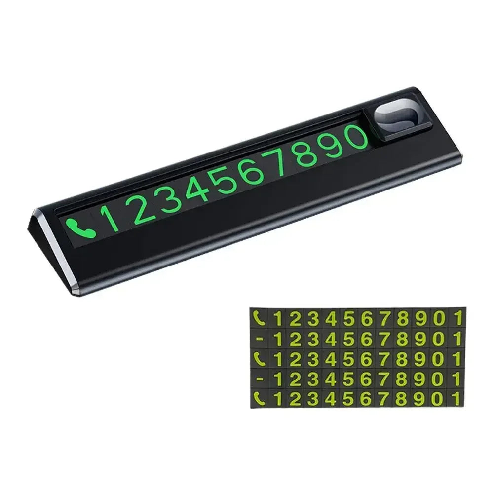 Car Park Stop Sign Universal Automobile Accessories Car Temporary Parking Card Phone Number Card Plate Telephone Number Amagi