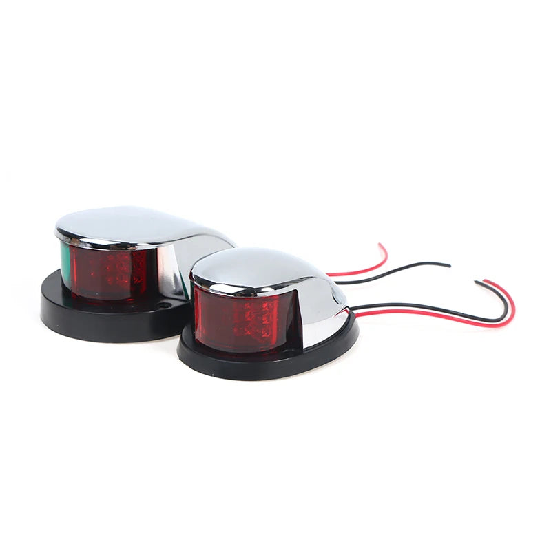 Red&Green Boat Lights 12V LED Bow Navigation Boat Light Red Green Sailing Signal Light for Marine For Boat Yacht Warning Light