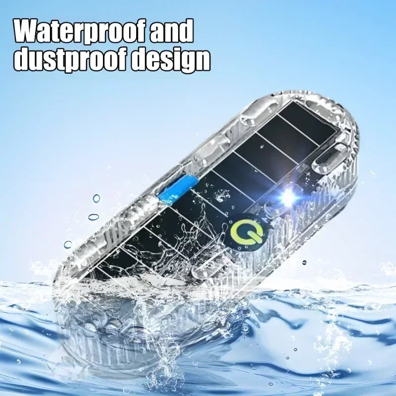 Motorcycle Solar Flashing Warning Light Led Warning Safety Flashing Light Anti-rear Strobe Light For Electric Bicycle Amagi