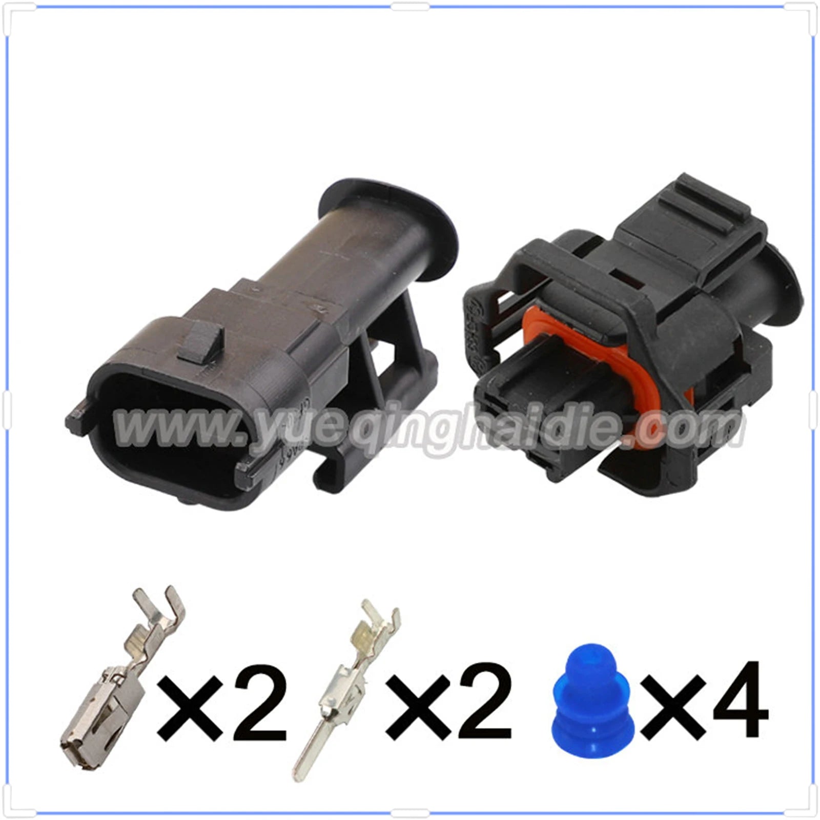 2Pin Connector Waterproof Boschs 3.5mm Male Female Connector Auto MAP Sensor Plug Diesel Injection Pump 1928403874 1928404226