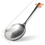 Heavy-Duty Commercial/Home Kitchen Spoons/Large Serving Spoon with Heat-Resistant Short Handle Drain Holes for Easy Cleaning