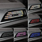 Car Vent Diamond Decorative Strip Fashion Luxury Car Air Conditioning Decoration Stripe Grille Sticker Accessories Amagi