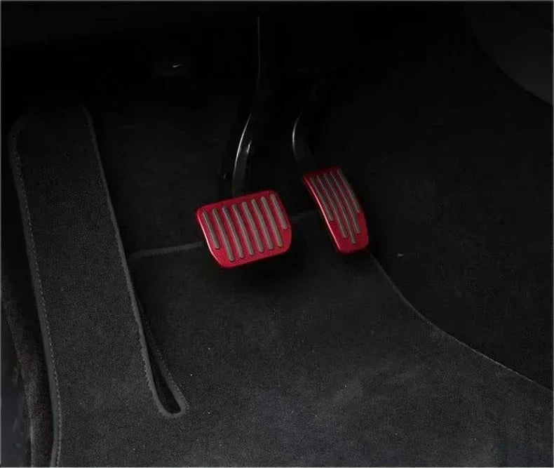 For Tesla Model 3/Y Aluminum Pedal Cover 2 Pack Accessories 2019-2024 Foot Pedal Pads Anti-Slip Performance Accelerator amagi