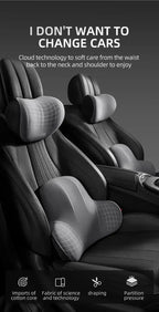 Comfortable Car Headrest and Lumbar Support Cushion for Office Home Chairs - Relieve Back Pain and Improve Posture Accessories