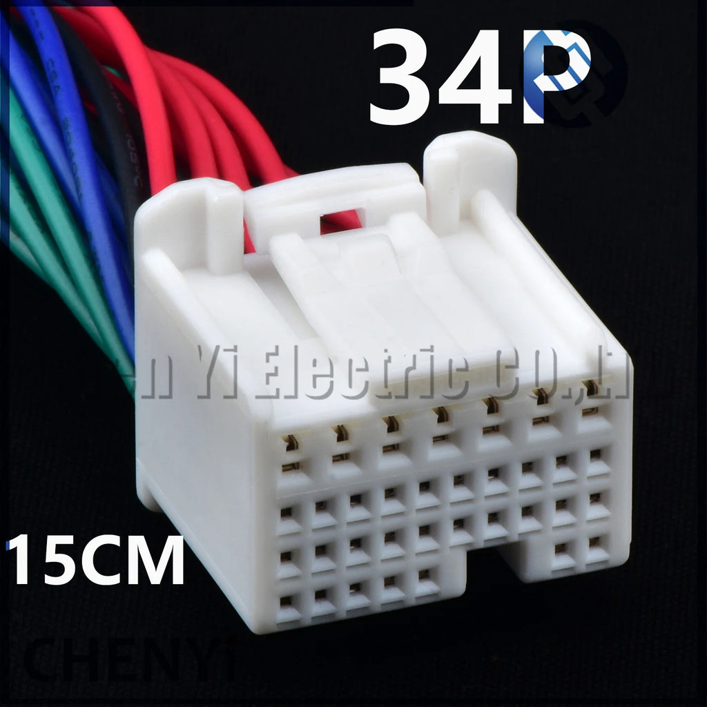34 Pin Auto Connector ECU controller module harness plug Socket 1123337-1 90980-12144 90980-12527 For Toyota Hilux Honda Nissan