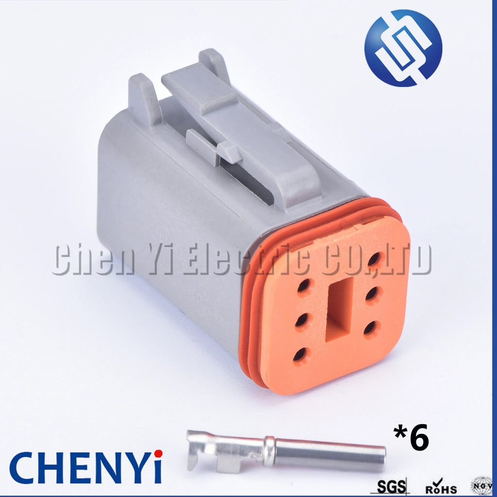 Connector With Fixed Flange Plug DT04-2P-L012 DT04-4P-L012 DT04-6P-L012 DT04-8P-L012 DT04-12P-L012 DT06-2S For Deutsch
