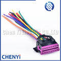 16 Pin Auto Connector Wire Harness Plug Housing 3A0972695A 8D0972695H With 15cm wires For OBD OBD2 Diagnostic