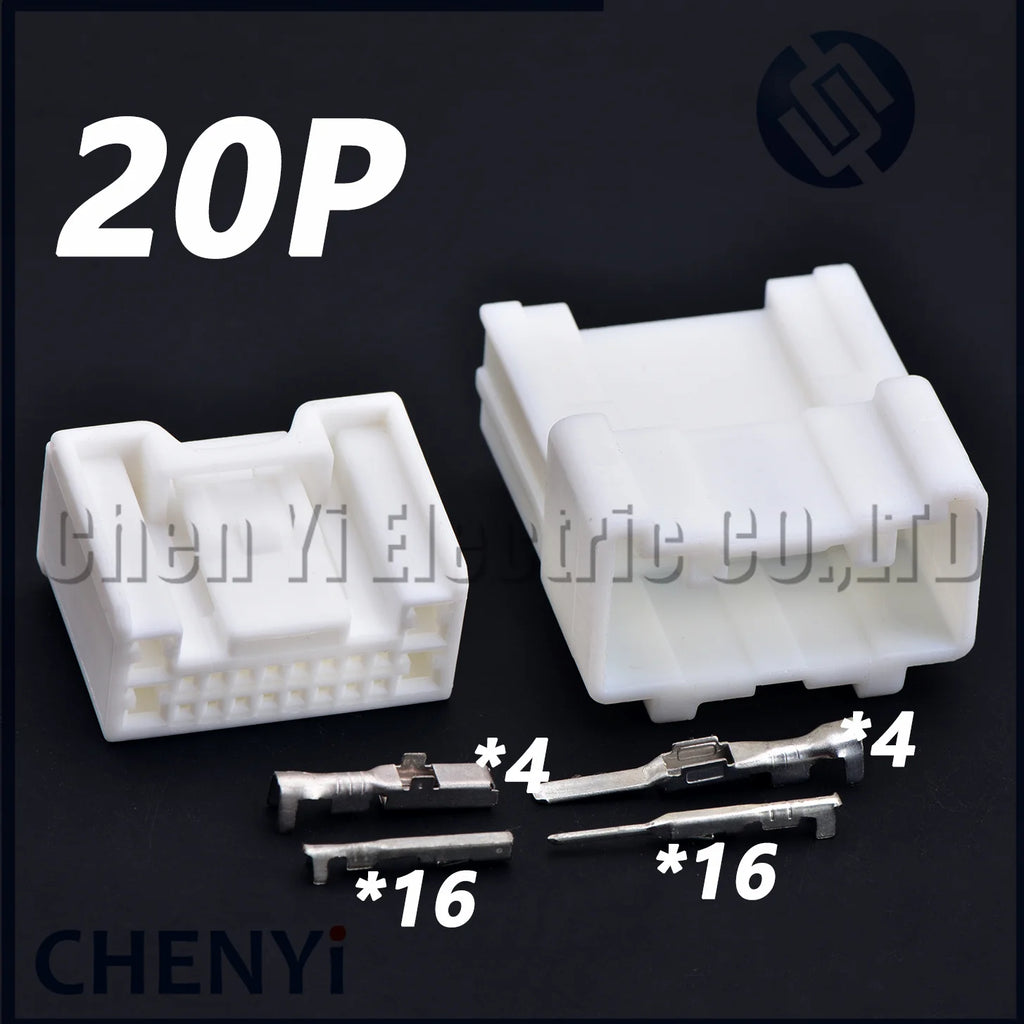 20 Pin Auto Connector Car navigation host plug Automotive harness plug Socket 6098-3826 6098-3818 90980-12378 For Toyota Lexus
