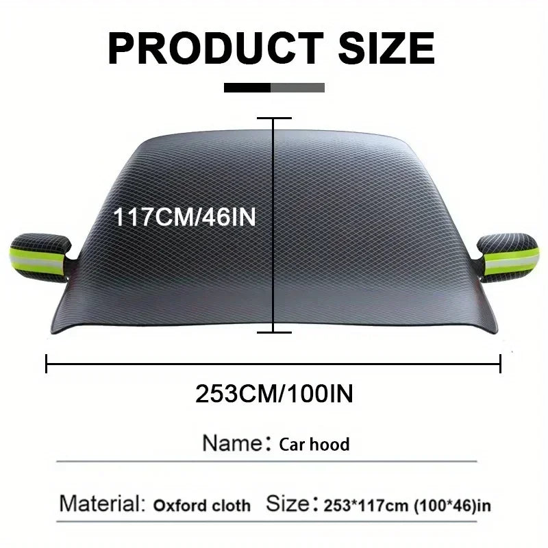 Thickened Car Snow Shield - Front Windshield Winter Frost-Proof Cover, Winterproof Car Clothing, Windshield Snow Shield Amagi