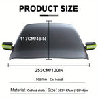 Thickened Car Snow Shield - Front Windshield Winter Frost-Proof Cover, Winterproof Car Clothing, Windshield Snow Shield Amagi