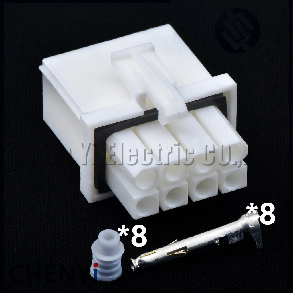 8 Pin Waterproof connector rubber shell 4.14mm spacing Electrical plug 794821-1 794824-1 with Pin or without Pin