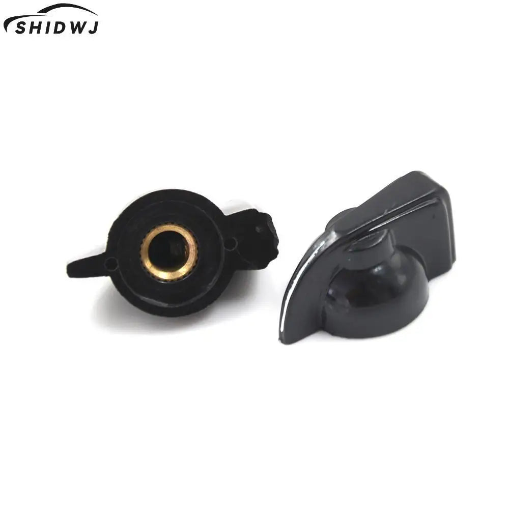 5Pcs 6mm Useful Shaft Hole Dia Bakelite Potentiometer Pot Pointer Knobs Caps