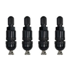 4pcs TPMS Tire Pressure Sensor Valve Stem Repair Kit For BMW 5 Series Black Tire Pressure Sensor Valve Stem Repair Kit