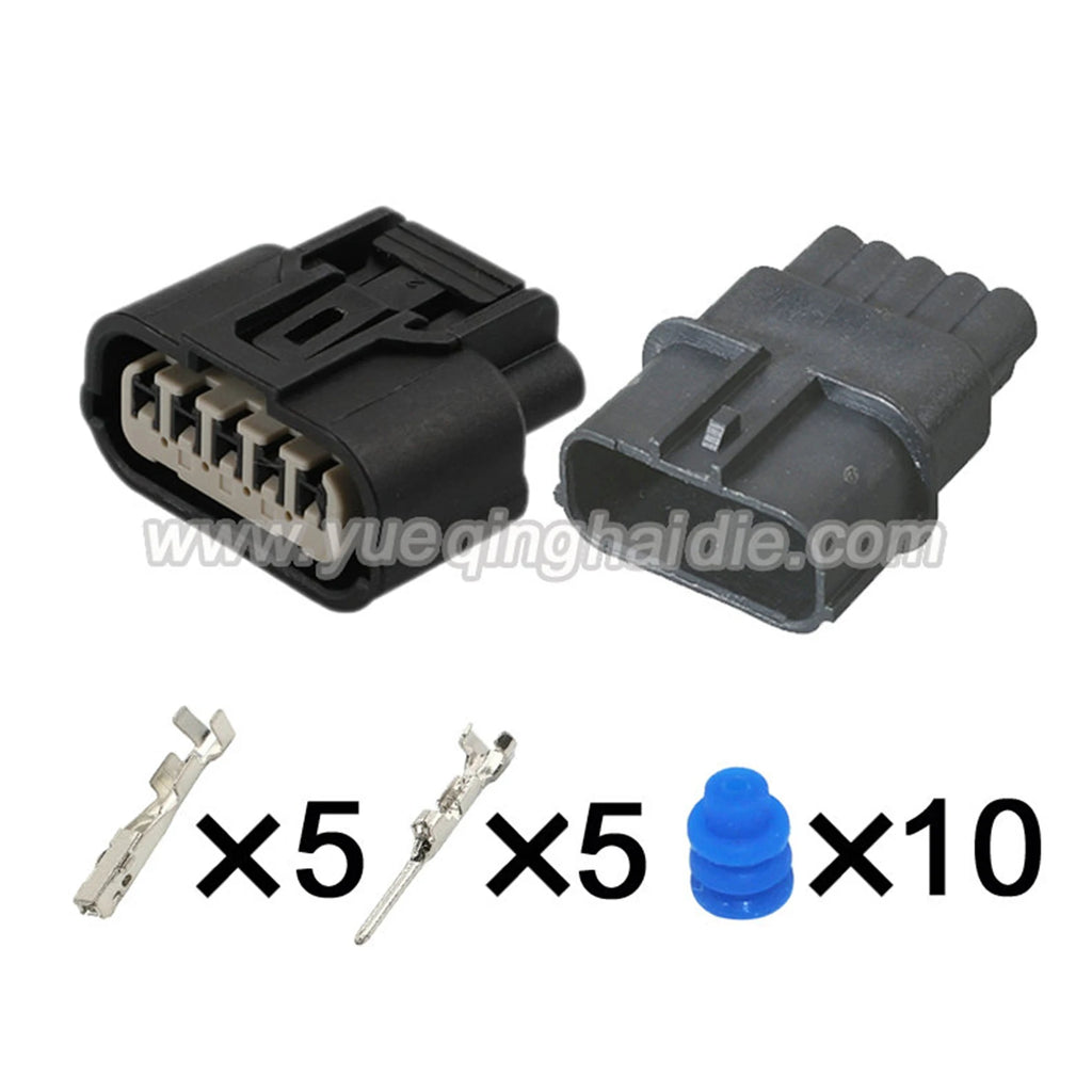 5 Pin Connector Waterproof 1mm Male Female Connector Auto Wire Harness Automobile House Cable Plug for Honda 6189-1081 6189-6909