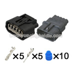 5 Pin Connector Waterproof 1mm Male Female Connector Auto Wire Harness Automobile House Cable Plug for Honda 6189-1081 6189-6909