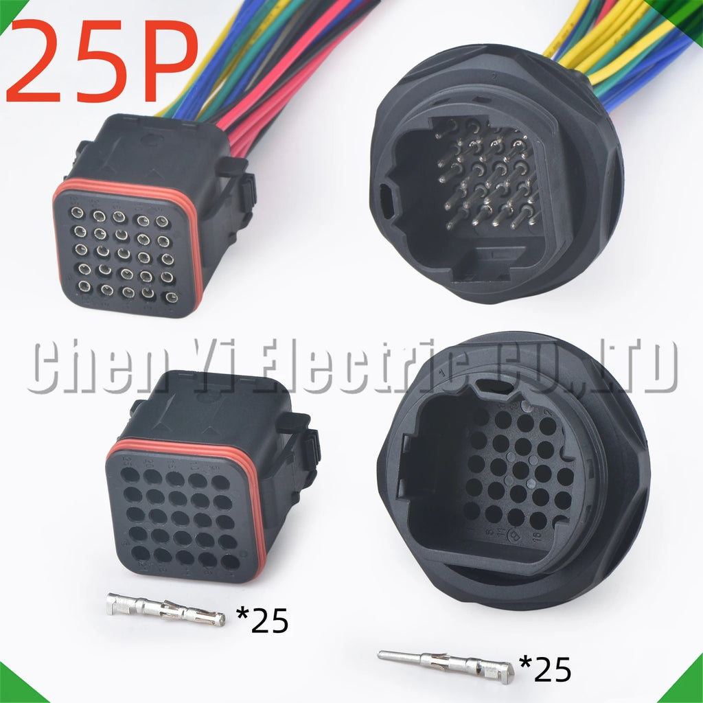 25-pin auto connector connector automotive connectors harness 132025-005 132025-004 yuchai