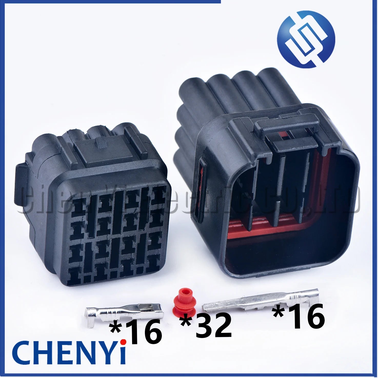 1 Set Black 16 Pin Auto Waterproof Electric Wire Cable Connector Male Or Female Socket Plug 6085-0510 6188-0353 6185-0510