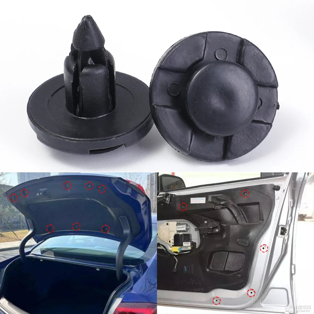 8mm Auto Fasteners Rivets Clips for Nissan Automotive Fastener Clips Body Push Retainer Bumper Trim Retainer Fastener 100/10Pcs