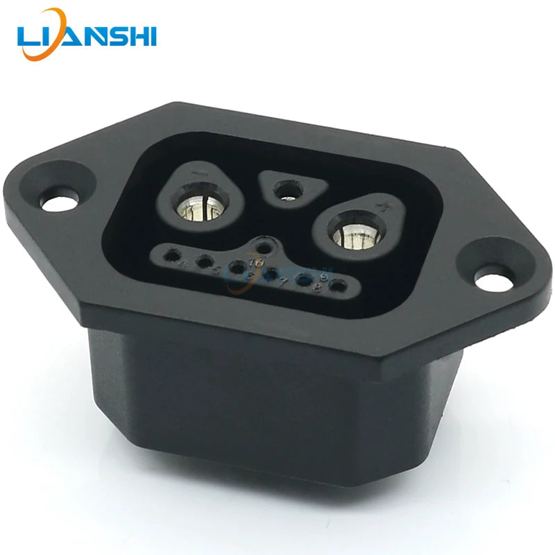 2+1+7 connector electric vehicle lithium battery bent wire harness plug power cord new energy storage charging female socket