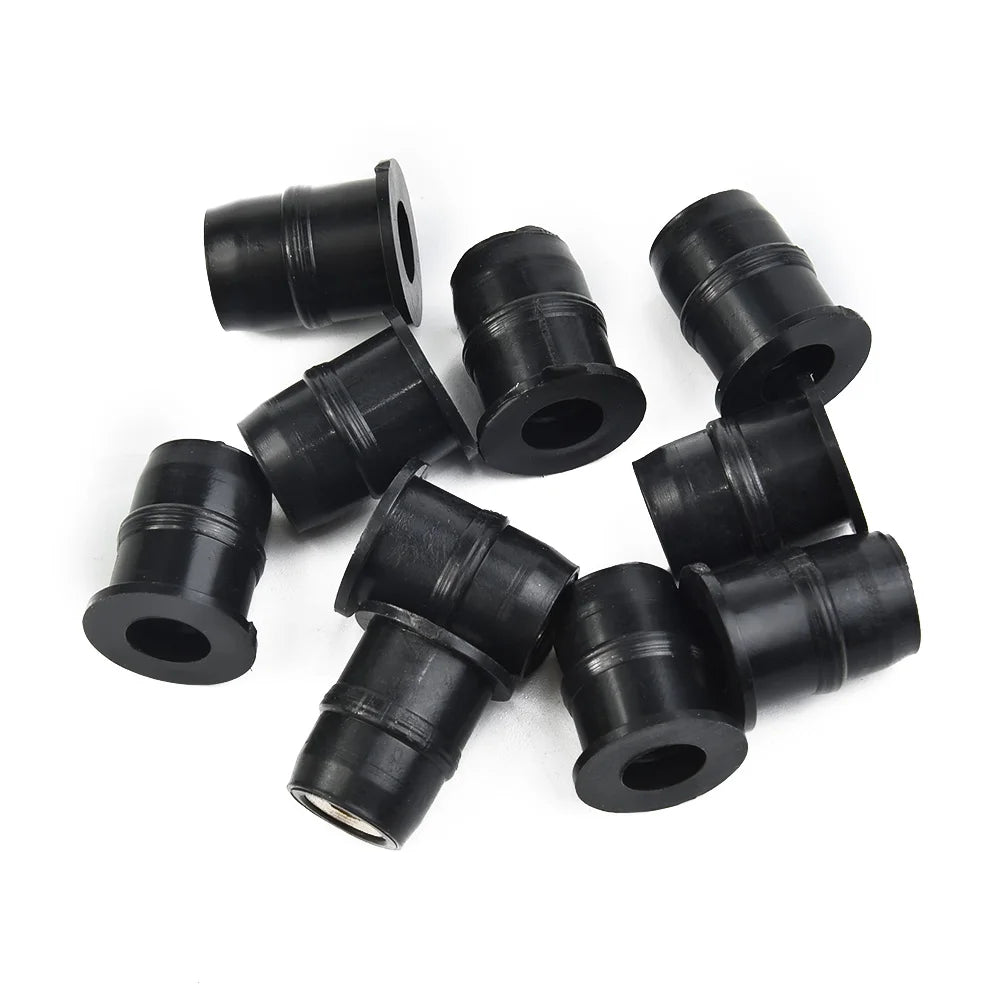 10PCS Motorcycle Windshield Rubber Nuts Fastener M5 Vibration Damper Panel Mounting 5mm Accessories Bolt Screws Fastener