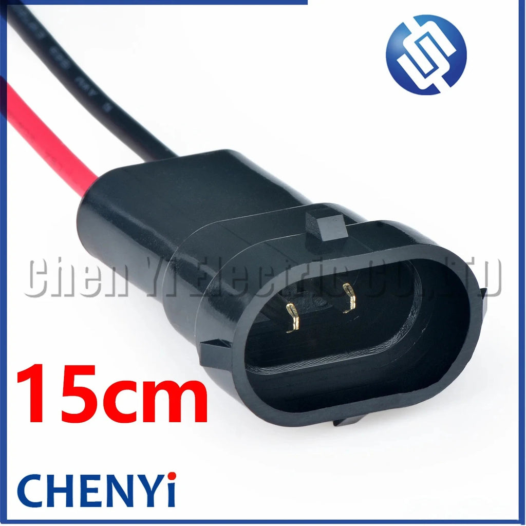 2 Pin Car Headlight Fog Lamp Holder Connector Waterproof harness plug H11 H8 H9 HB3 Light bulb Socket MG652520-2 GE811 GE881