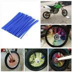 72 Pcs Universal Motocross Motorcycle Dirt Bike Enduro Wheel Rim Spoke Shrouds Skins Covers Moto For KTM HONDA YAMAHA KAWASAK